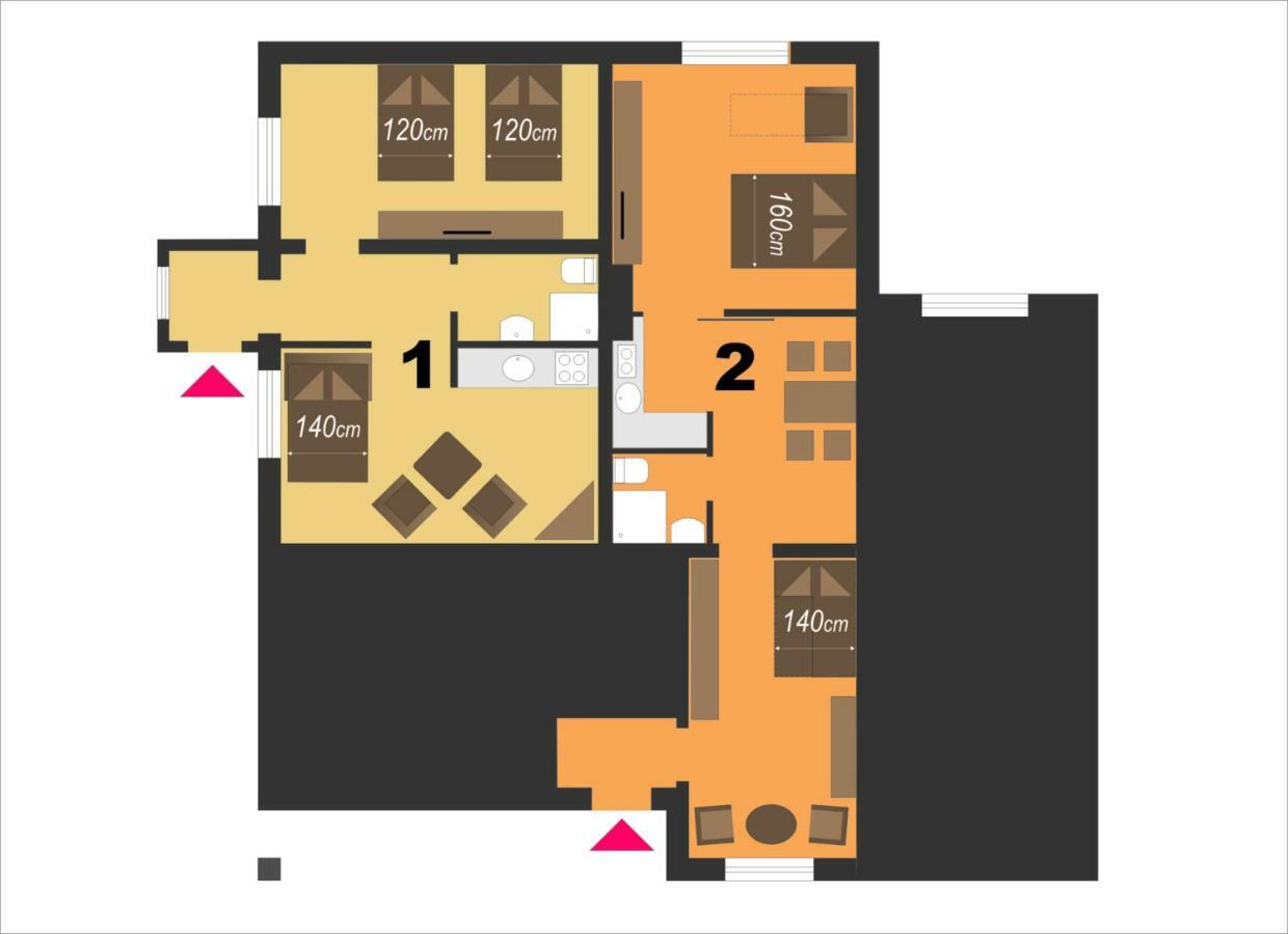Apartamenty Jja クリニツァ・ズドルイ エクステリア 写真